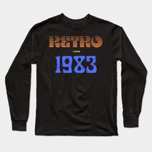 Retro Birthyear T-Shirt 1983 Long Sleeve T-Shirt